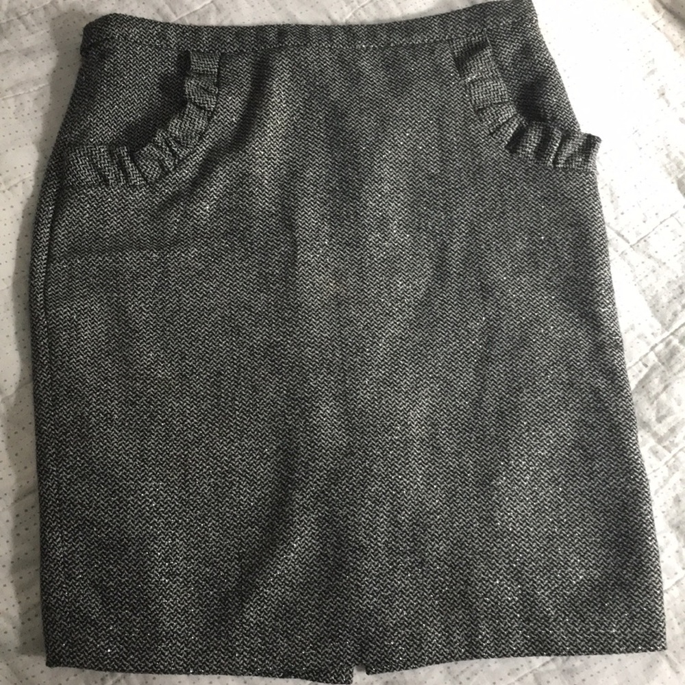 Anthropologie Blue Robin Skirt